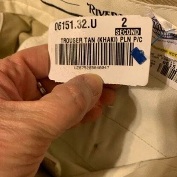 Riverside Size 32 Trouser Tan Khaki Uniform Work Pants *New 2nds* - Picture 6 of 9